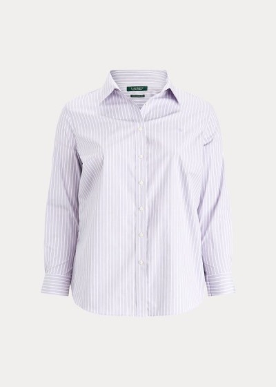 Women's Ralph Lauren Easy Care Striped Shirts | 352081XWU